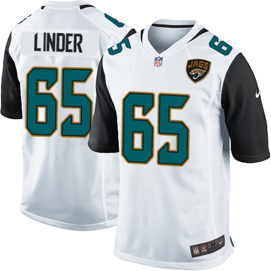 Men's Nike Jacksonville Jaguars #65 Brandon Linder Game White NFL Jersey - Ujersey