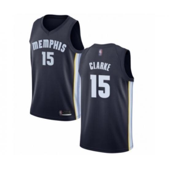 Youth Memphis Grizzlies #15 Brandon Clarke Swingman Navy Blue Basketball Jersey - Icon Edition - Ujersey