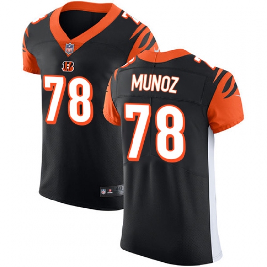 Men's Nike Cincinnati Bengals #78 Anthony Munoz Black Team Color Vapor Untouchable Elite Player NFL Jersey - Ujersey