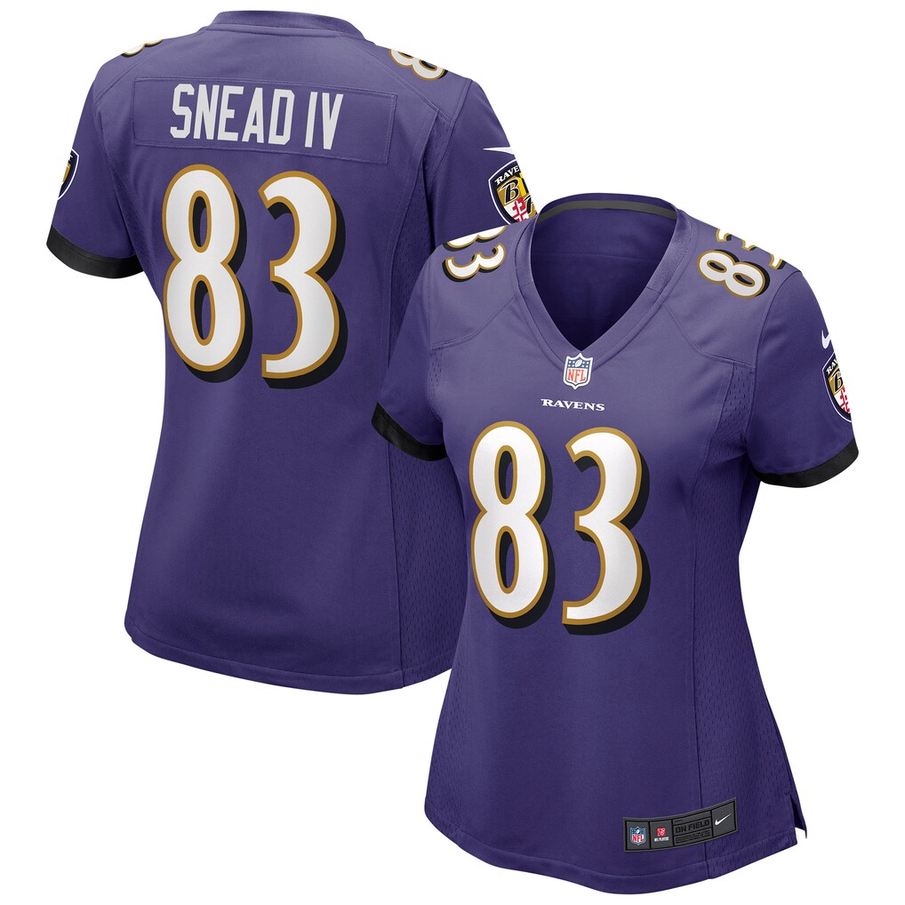 Women's Baltimore Ravens Willie Snead IV Nike Purple Game Jersey - Ujersey Shop