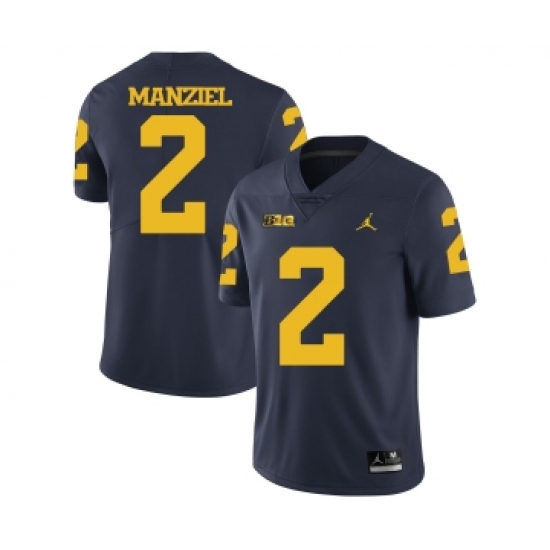Michigan Wolverines 2 Johnny Manziel Navy College Football Jersey