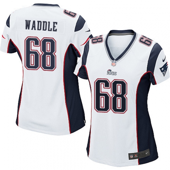Women's Nike New England Patriots #68 LaAdrian Waddle Game White NFL Jersey - Ujersey