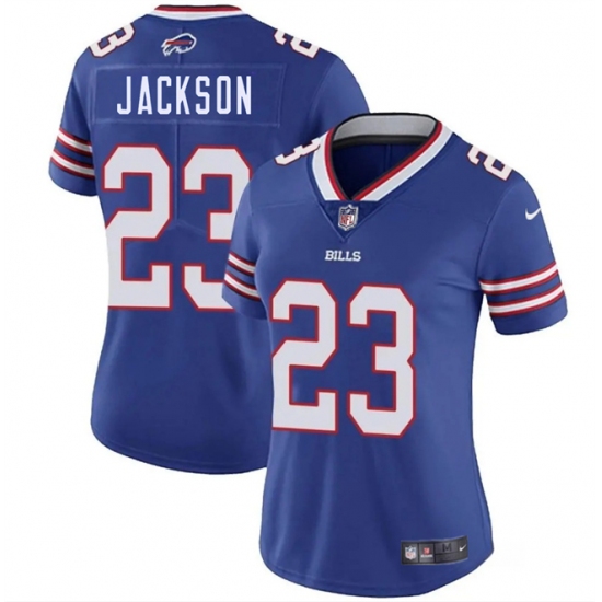 Women's Buffalo Bills #23 Dane Jackson Blue Vapor Stitched Football Jersey(Run Small) - Ujersey