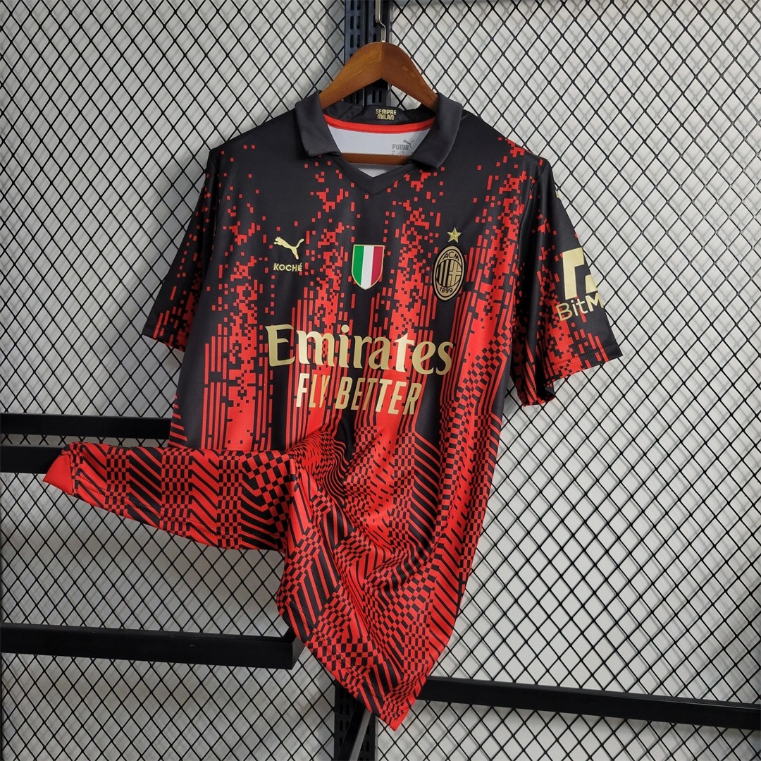 AC Milan Retro Soccer Jersey Fourth Away Custom Shirt 2022/23 - Ujersey NHL