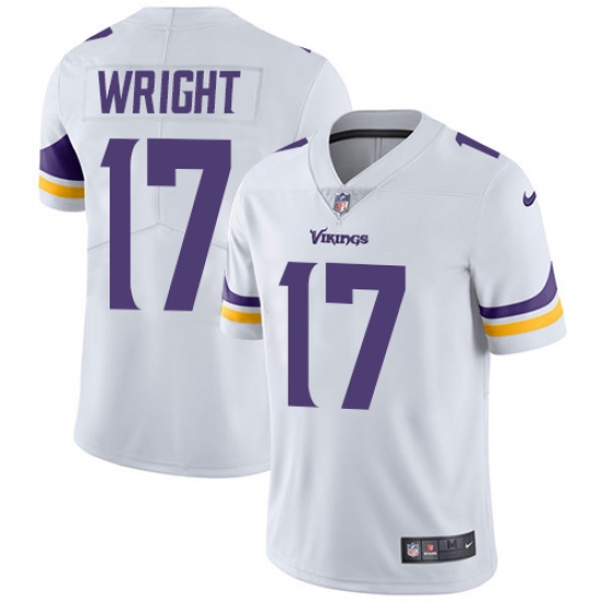 Youth Nike Minnesota Vikings #17 Jarius Wright White Vapor Untouchable Limited Player NFL Jersey - Ujersey