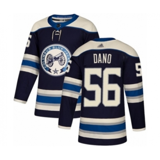 Youth Columbus Blue Jackets #56 Marko Dano Authentic Navy Blue Alternate Hockey Jersey - Ujersey
