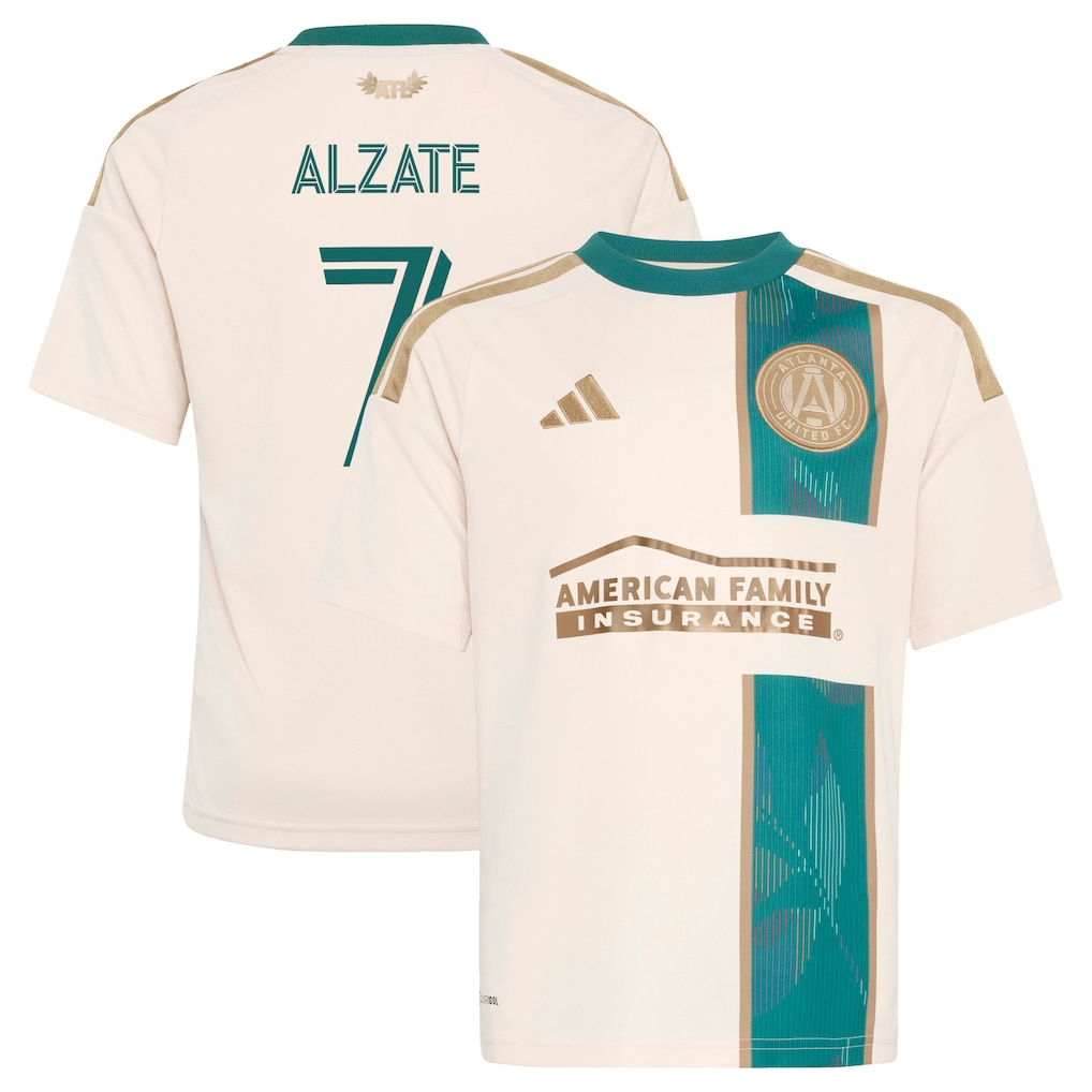 Youth Atlanta United FC Steven Alzate adidas Tan 2026 Spirit of '96 Replica Jersey - Ujersey NHL
