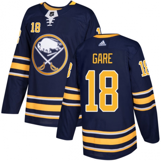 Youth Adidas Buffalo Sabres #18 Danny Gare Premier Navy Blue Home NHL Jersey - Ujersey