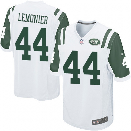 Men's Nike New York Jets #44 Corey Lemonier Game White NFL Jersey - Ujersey