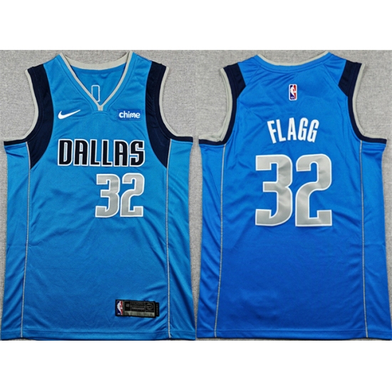 Men's Dallas Mavericks #32 Cooper Flagg Blue 2025 Icon Edition Stitched Basketball Jersey - Ujersey