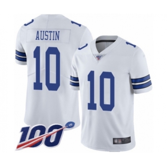 Men's Dallas Cowboys #10 Tavon Austin White Vapor Untouchable Limited Player 100th Season Football Jersey - Ujersey