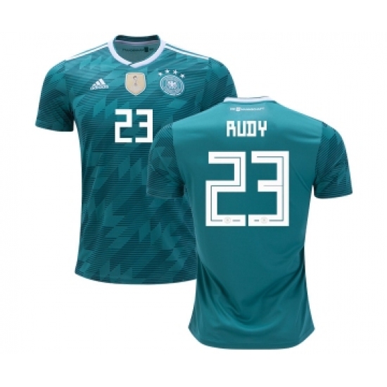 Germany #23 Rudy Away Kid Soccer Country Jersey