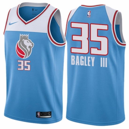 Women's Nike Sacramento Kings #35 Marvin Bagley III Swingman Blue NBA Jersey - City Edition - Ujersey