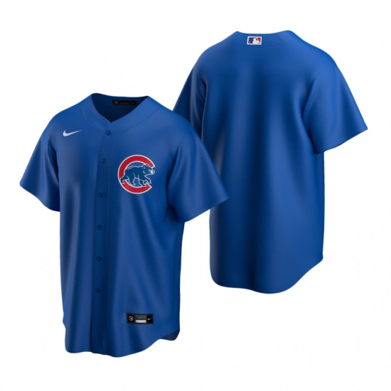 Men's Nike Chicago Cubs Blank Royal Alternate Stitched Baseball Jersey - Ujersey