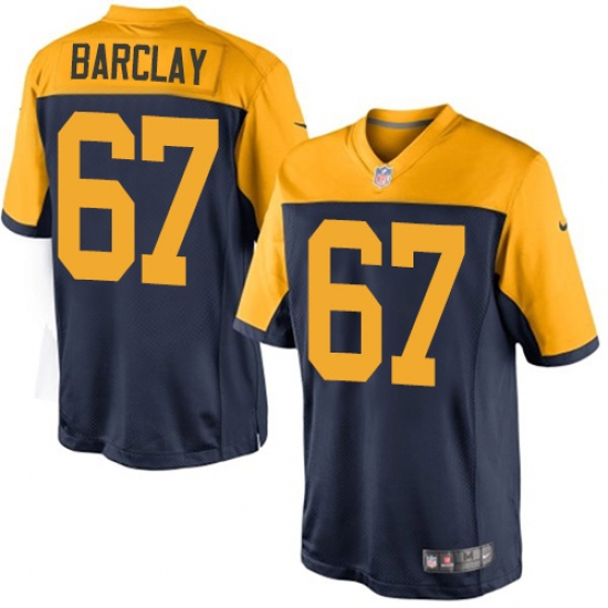 Men's Nike Green Bay Packers #67 Don Barclay Limited Navy Blue Alternate NFL Jersey - Ujersey