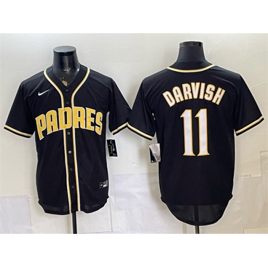 Men's San Diego Padres #11 Yu Darvish 2026 Fashion Replica Black Out Stitched Baseball Jersey - Ujersey