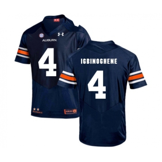 Auburn Tigers 4 Noah Igbinoghene Navy College Football Jersey - Ujersey