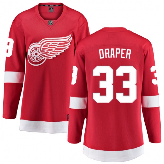 Women's Detroit Red Wings #33 Kris Draper Fanatics Branded Red Home Breakaway NHL Jersey - Ujersey