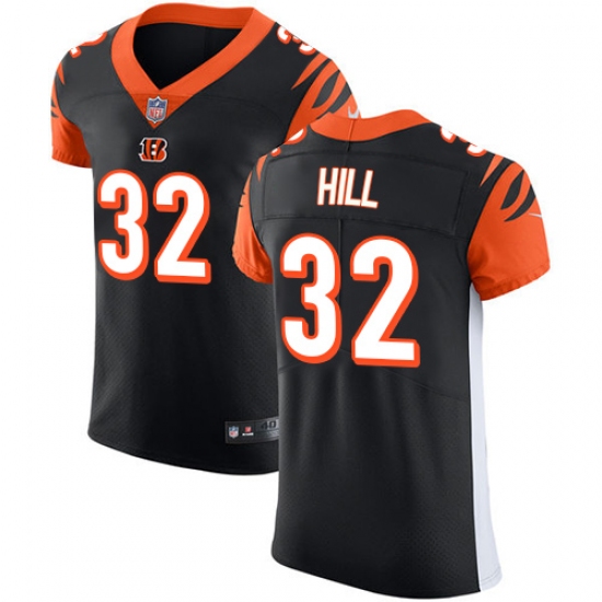 Men's Nike Cincinnati Bengals #32 Jeremy Hill Black Team Color Vapor Untouchable Elite Player NFL Jersey - Ujersey