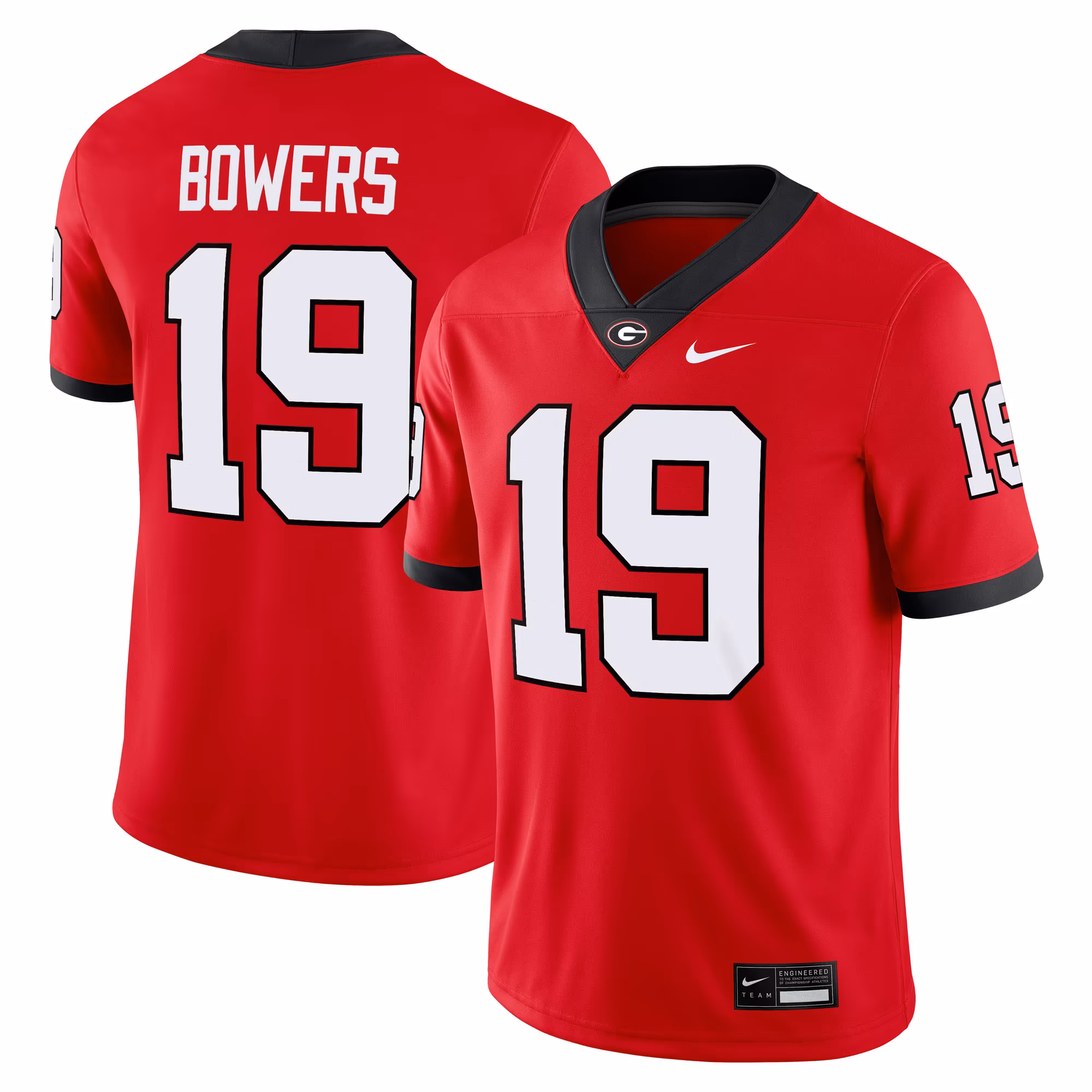 Men's Nike Brock Bowers Red Georgia Bulldogs Alumni Player Game Jersey - U-jersey