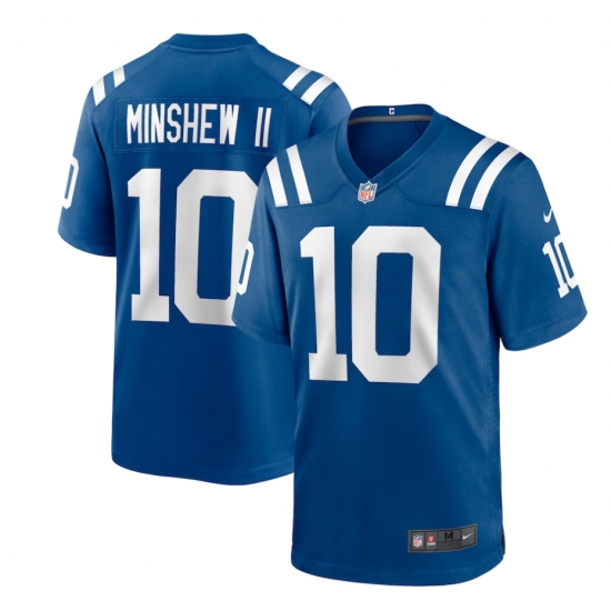 Men's Indianapolis Colts #10 Gardner Minshew II Nike Royal Limited Stitched Jerseys - Ujersey