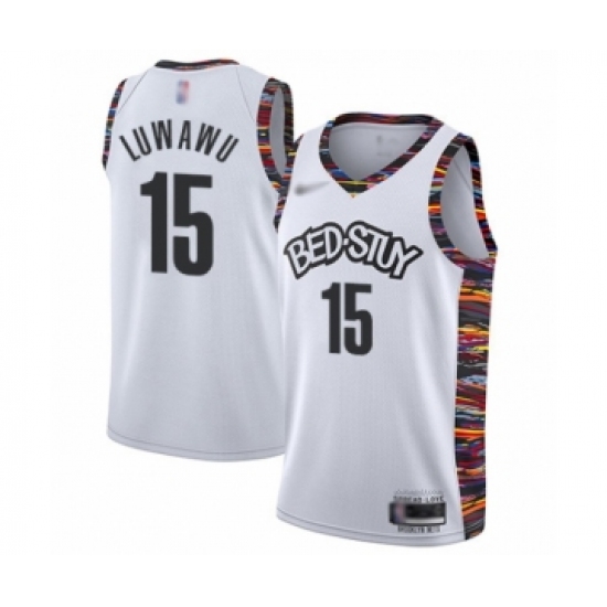 Women's Brooklyn Nets #15 Timothe Luwawu Swingman White Basketball Jersey - 2019 20 City Edition - Ujersey