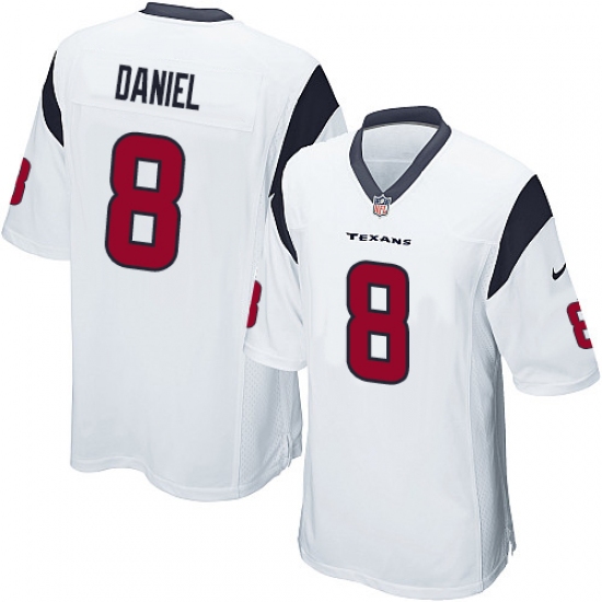 Men's Nike Houston Texans #8 Trevor Daniel Game White NFL Jersey - Ujersey