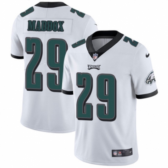 Men's Nike Philadelphia Eagles #29 Avonte Maddox White Vapor Untouchable Limited Player NFL Jersey - Ujersey
