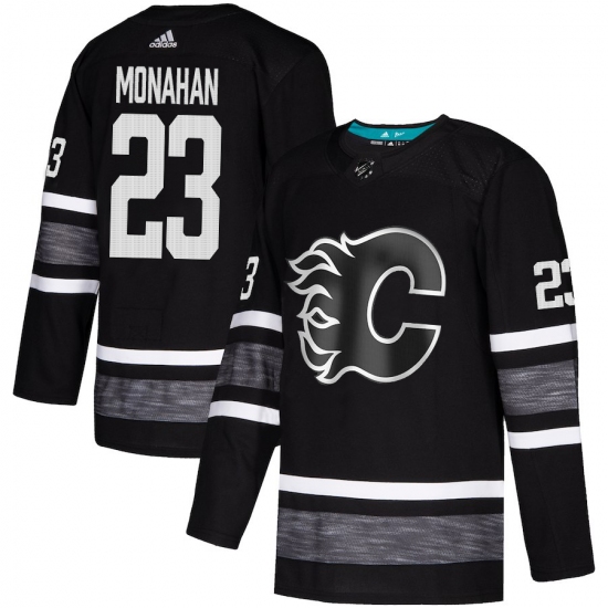 Men's Adidas Calgary Flames #23 Sean Monahan Black 2019 All-Star Game Parley Authentic Stitched NHL Jersey - Ujersey