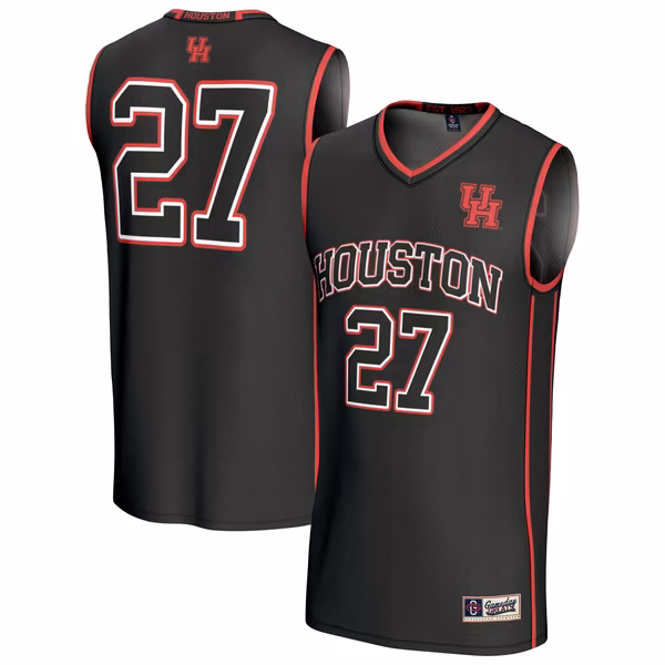 Youth GameDay Greats Black Houston Cougars Lightweight Collegiate Basketball Fashion Jersey - Ujersey