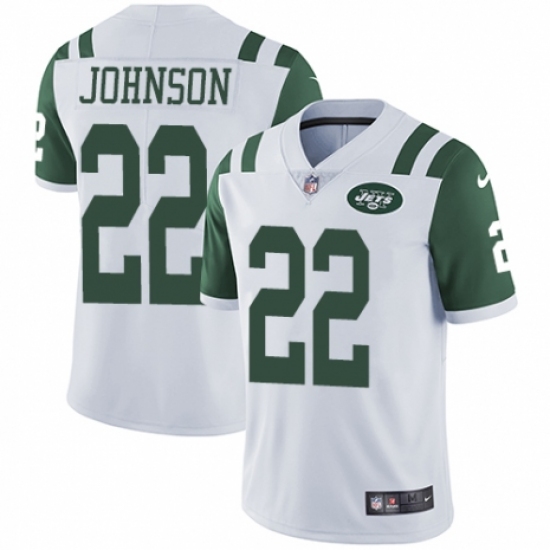 Women's Nike New York Jets #22 Trumaine Johnson White Vapor Untouchable Elite Player NFL Jersey - Ujersey