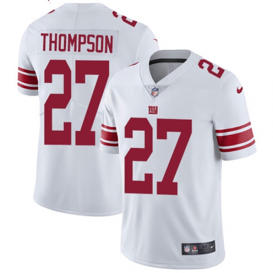 Men's Nike New York Giants #27 Darian Thompson White Vapor Untouchable Limited Player NFL Jersey - Ujersey