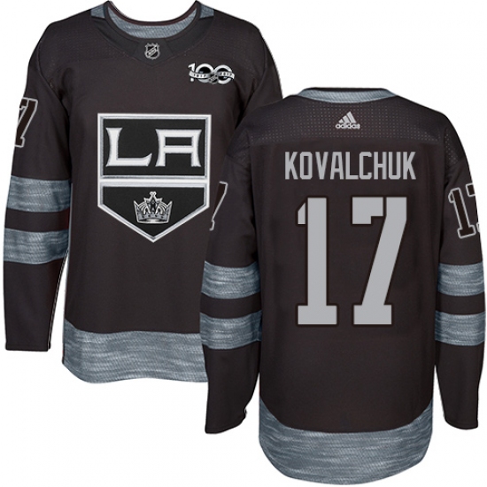 Men's Adidas Los Angeles Kings #17 Ilya Kovalchuk Black 1917-2017 100th Anniversary Stitched NHL Jersey - Ujersey