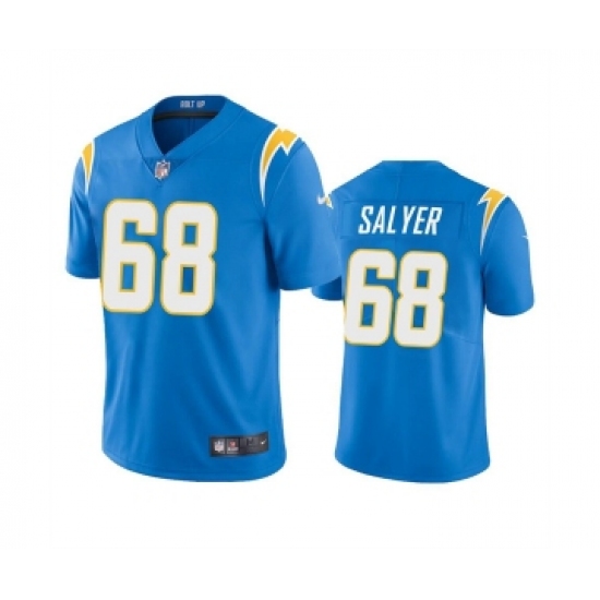 Men's Los Angeles Chargers #68 Jamaree Salyer Blue Vapor Untouchable Limited Stitched Jersey - Ujersey