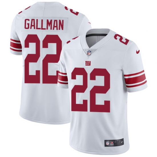 Youth Nike New York Giants #22 Wayne Gallman White Vapor Untouchable Elite Player NFL Jersey - Ujersey