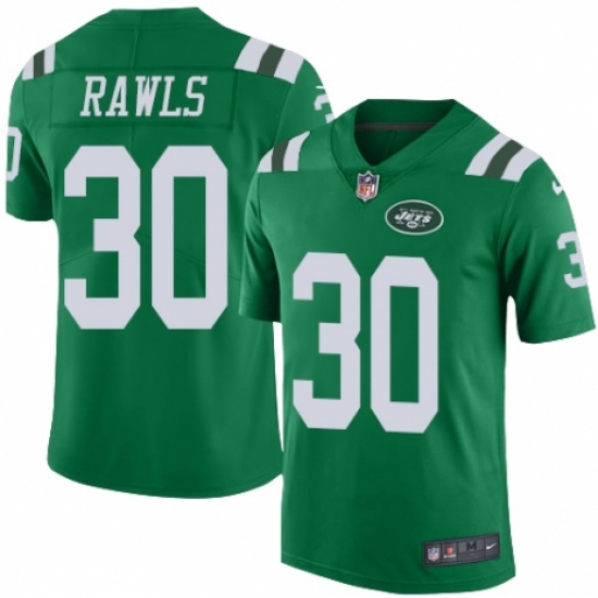 Youth Nike New York Jets #30 Thomas Rawls Limited Green Rush Vapor Untouchable NFL Jersey - Ujersey