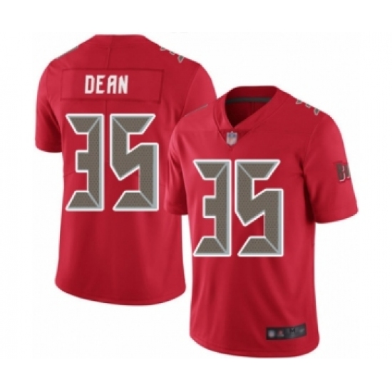 Men's Tampa Bay Buccaneers #35 Jamel Dean Limited Red Rush Vapor Untouchable Football Jersey - Ujersey