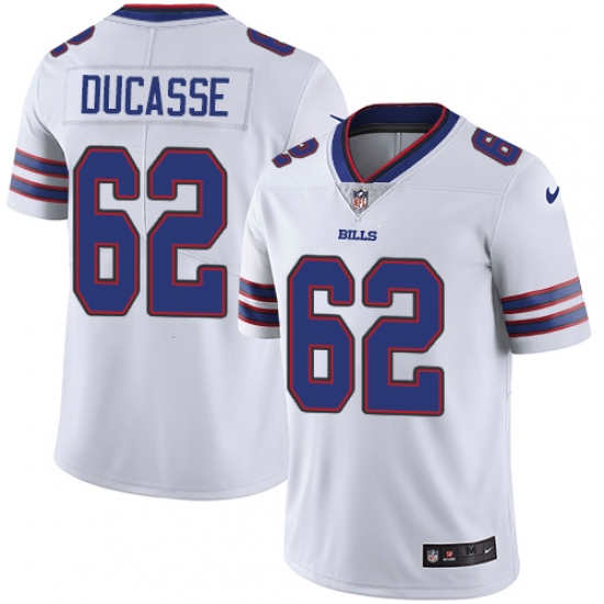 Youth Nike Buffalo Bills #62 Vladimir Ducasse White Vapor Untouchable Limited Player NFL Jersey - Ujersey