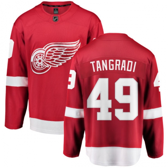 Youth Detroit Red Wings #49 Eric Tangradi Fanatics Branded Red Home Breakaway NHL Jersey - Ujersey