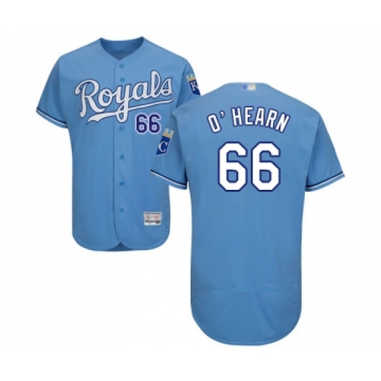 Men's Kansas City Royals #66 Ryan O Hearn Light Blue Alternate Flex Base Authentic Collection Baseball Jersey - Ujersey