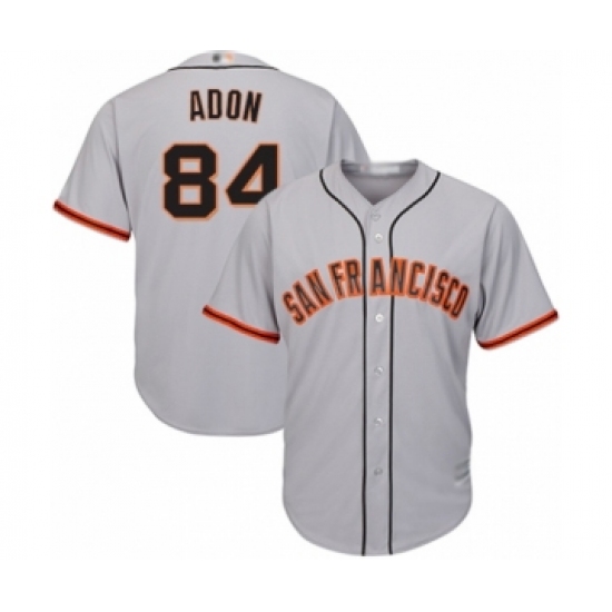 Youth San Francisco Giants #84 Melvin Adon Authentic Grey Road Cool Base Baseball Player Jersey - Ujersey