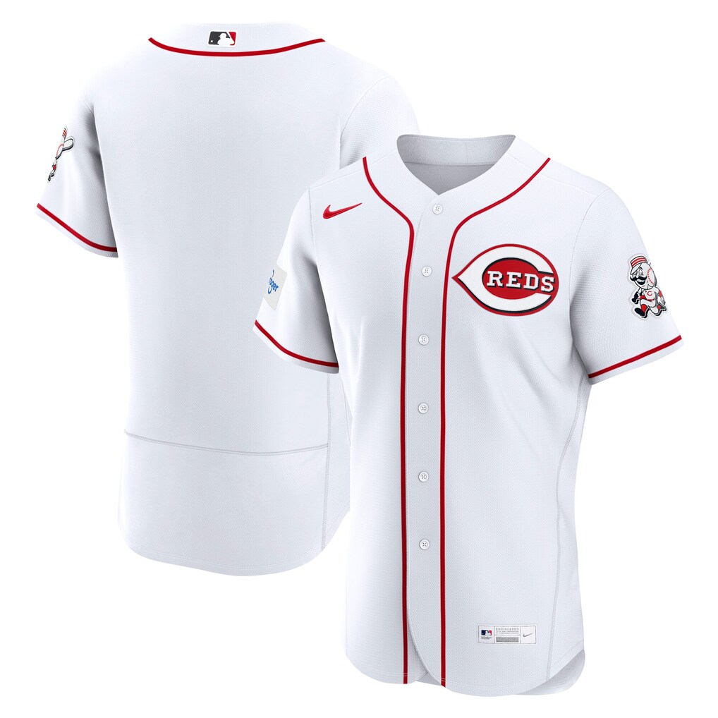 Men's Cincinnati Reds Nike White Home Authentic Jersey - Ujersey