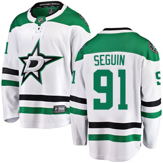 Men's Dallas Stars #91 Tyler Seguin Fanatics Branded White Away Breakaway NHL Jersey - Ujersey