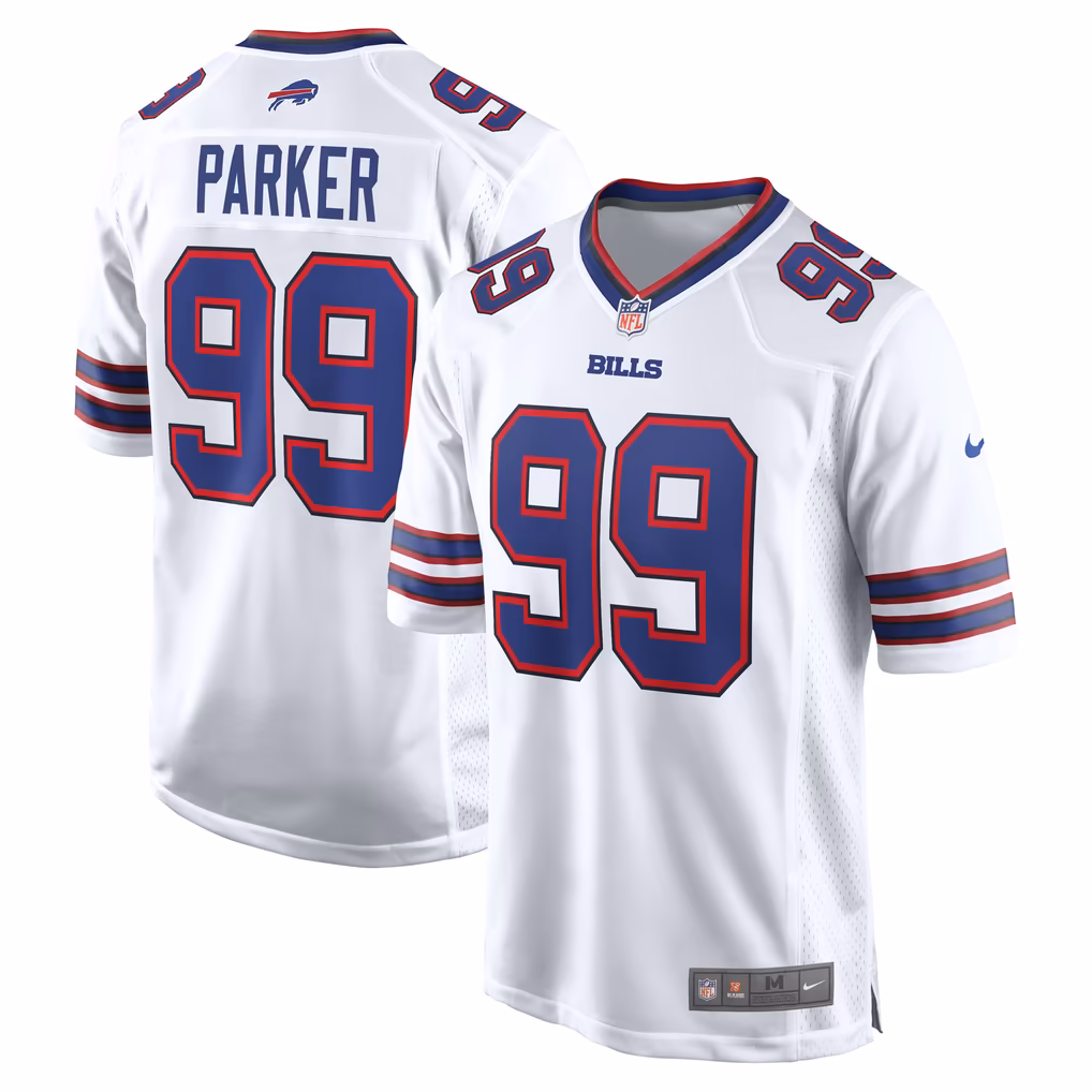 Men's Buffalo Bills T.J. Parker Nike White Game Jersey - Ujersey