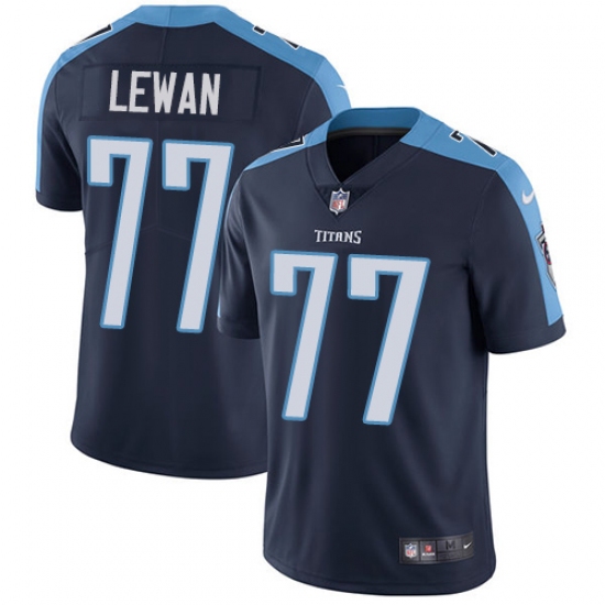Youth Nike Tennessee Titans #77 Taylor Lewan Elite Navy Blue Alternate NFL Jersey - Ujersey