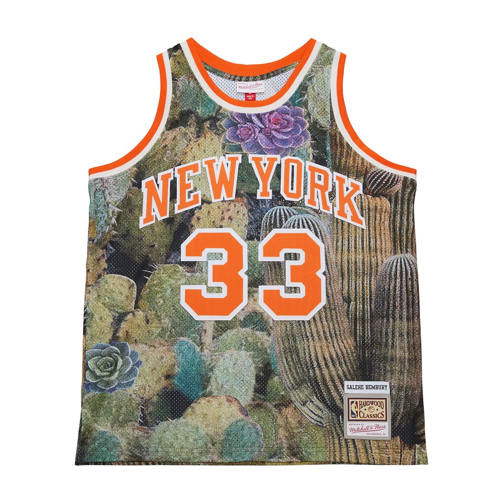 Patrick Ewing New York Knicks Mitchell & Ness x Salehe Swingman Jersey - ujerseystore