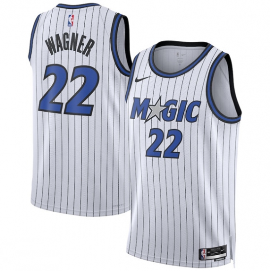 Men's Orlando Magic #22 Franz Wagner White 2025 Association Edition Stitched Basketball Jersey - Ujersey