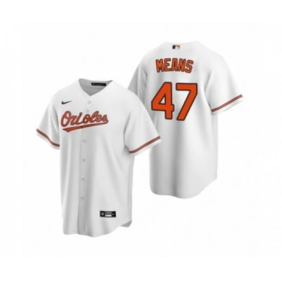 Women's Baltimore Orioles #47 John Means Nike White 2020 Replica Home Jersey - Ujersey