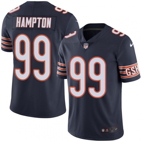 Men's Nike Chicago Bears #99 Dan Hampton Navy Blue Team Color Vapor Untouchable Limited Player NFL Jersey - Ujersey