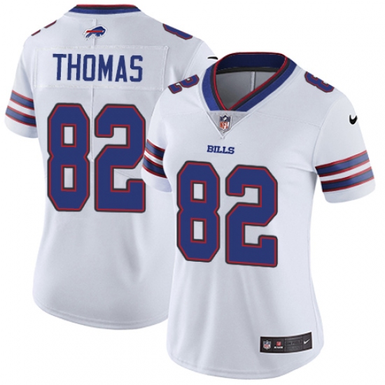 Women's Nike Buffalo Bills #82 Logan Thomas White Vapor Untouchable Limited Player NFL Jersey - Ujersey